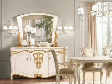 LA FENICE - Wooden highboard with doors by CASA +39 - view 3